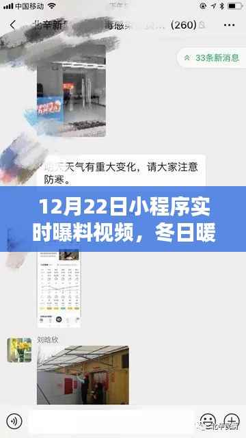 冬日暖阳下的温馨瞬间，12月22日小程序实时曝料视频集锦，欢乐日常曝光