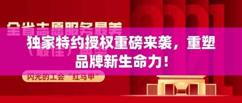 独家特约授权重磅来袭，重塑品牌新生命力！