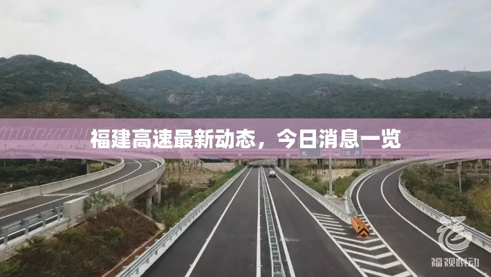 福建高速最新动态,今日消息一览
