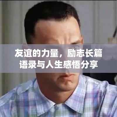友谊的力量,励志长篇语录与人生感悟分享