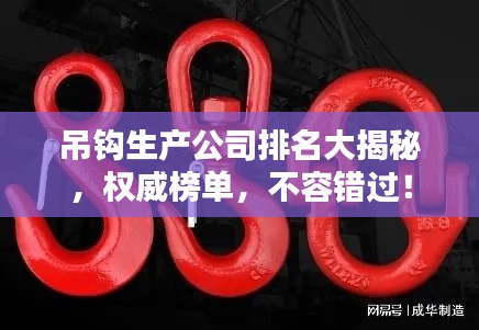 吊钩生产公司排名大揭秘,权威榜单,不容错过!