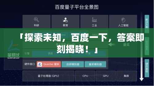 「探索未知,百度一下,答案即刻揭晓!」