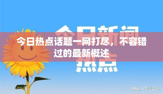 今日热点话题一网打尽,不容错过的最新概述