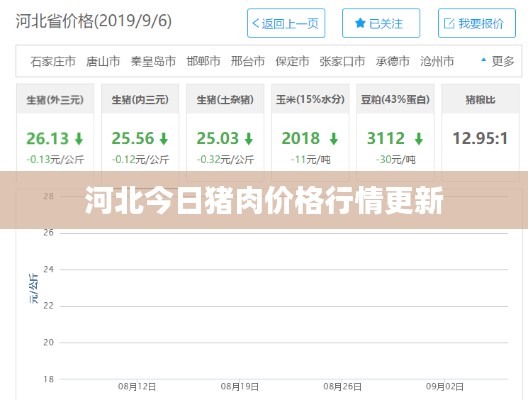 河北今日猪肉价格行情更新